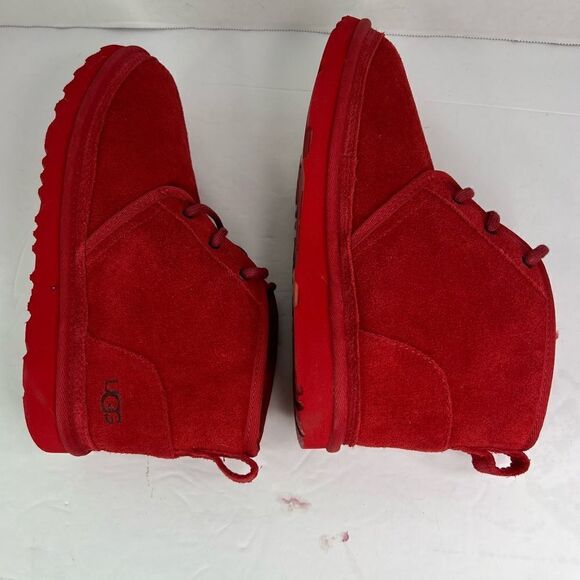 NWOT! UGG Neumel II Boot Samba Red Suede Women Ankle Booties Sz 5 - Picture 3 of 12